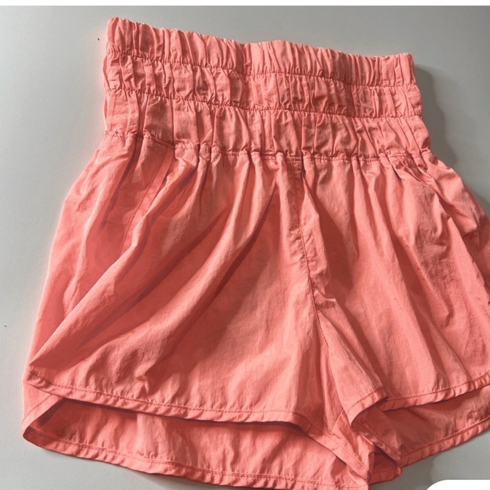 Free People Movement Peach Orange Athletic Running Shorts for women ‘s .